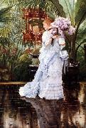 James Tissot Lilacs, china oil painting reproduction